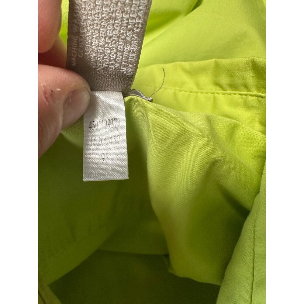 Chicos Lime Green Button Down Roll Up Long Sleeve Casual Blouse Size 2 US L - Picture 8 of 10